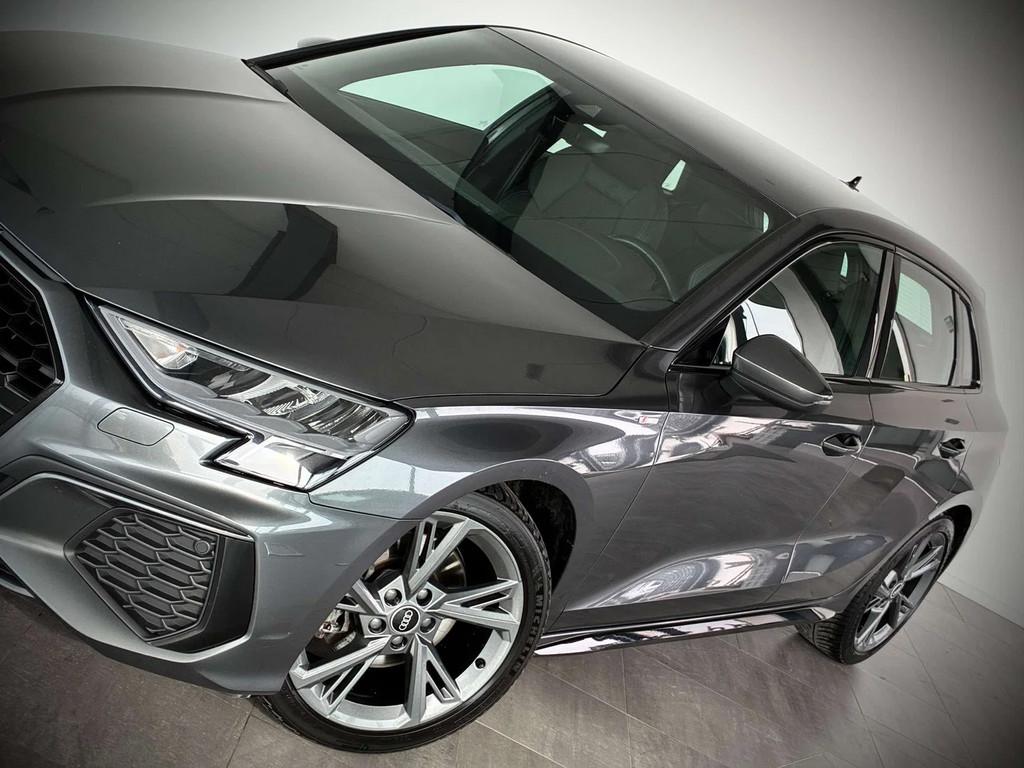 Audi A3 SPORTBACK2.0TDi FULL SLINE-1ERPRO-COCKPIT-JANTES18, Argent ou Gris, Achat, Euro 6, Entreprise