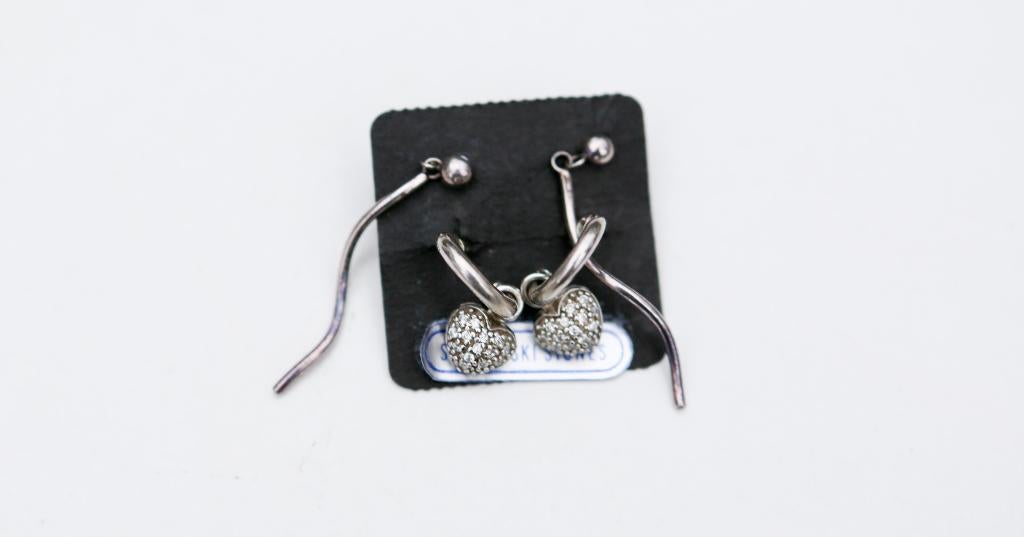 2 paires de boucles d'oreilles - neuves, Enlèvement ou Envoi, Neuf, Argent, Autres matériaux