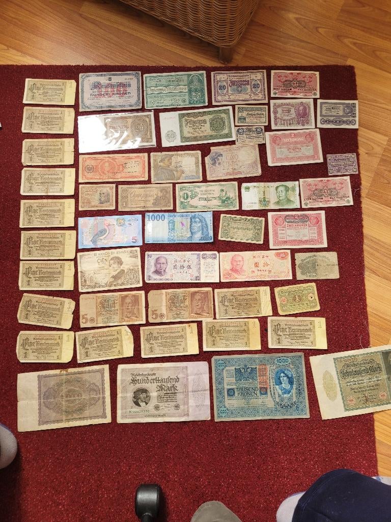 Lot de devises, Enlèvement ou Envoi, Billets de banque