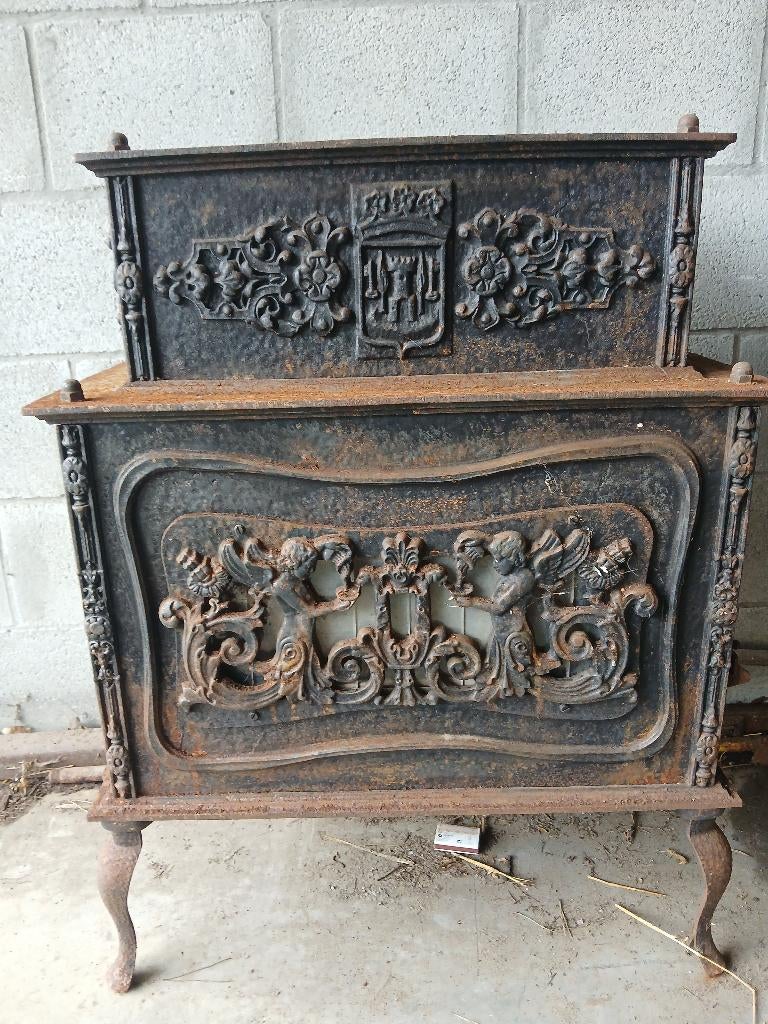 Houtkachel, Huis en Inrichting, Kachels, Ophalen, Gebruikt, Houtkachel, Vrijstaand