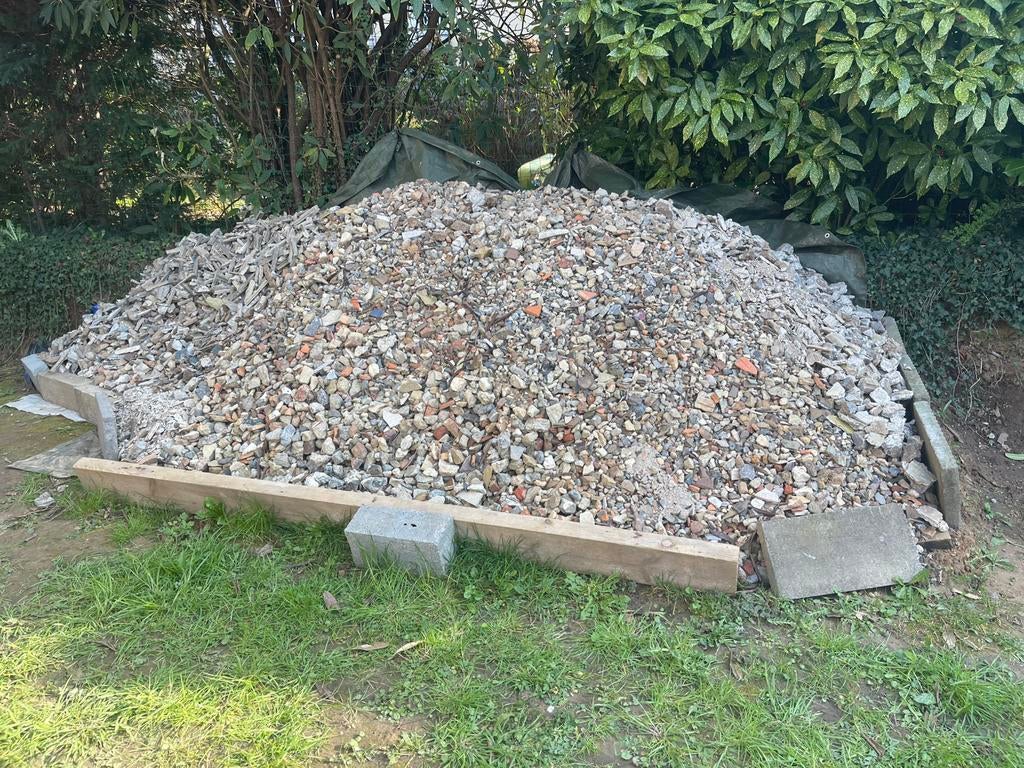 Béton Concassés/Bricaillons/Pierrailles/Briquaillons, Enlèvement, Utilisé, Autres matériaux, Multi couleur