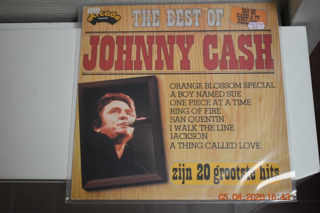 LP : The Best of Johnny Cash - Zijn 20 grootste Hits, Cd's en Dvd's, Ophalen of Verzenden, Gebruikt