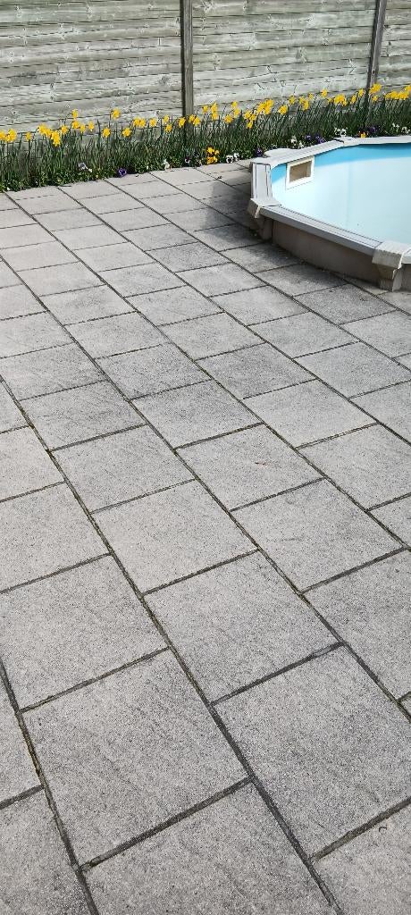 Terrastegel, zwembadtegel, Ophalen, Gebruikt, 10 m² of meer, Beton