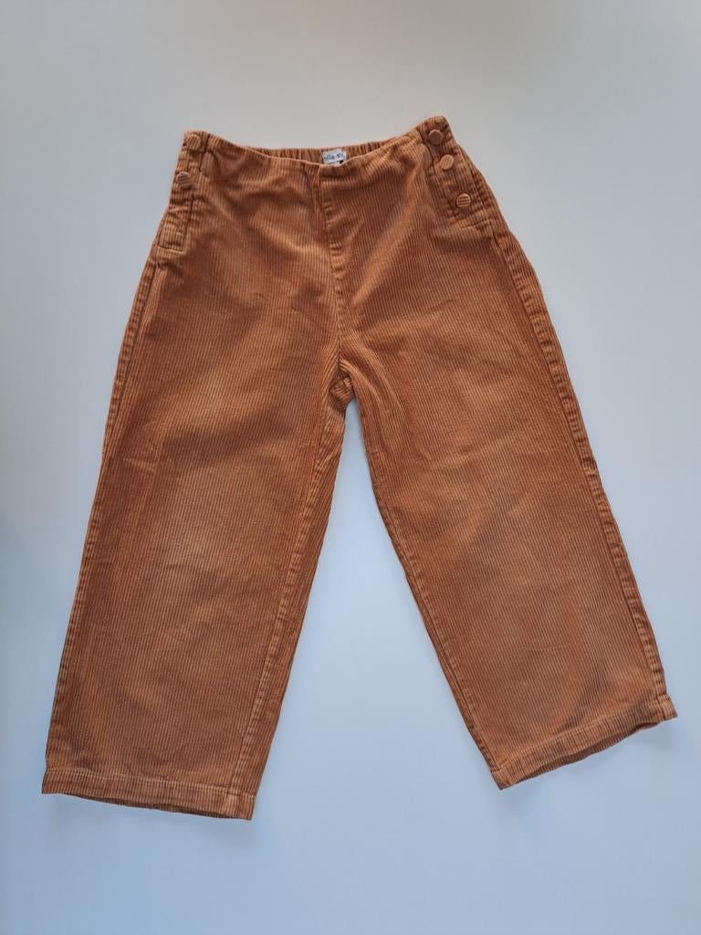 Mt 128 Bruine ribfluwelen broek, Kinderen en Baby's, Kinderkleding | Maat 128, Broek, Gebruikt, Meisje, Ophalen of Verzenden