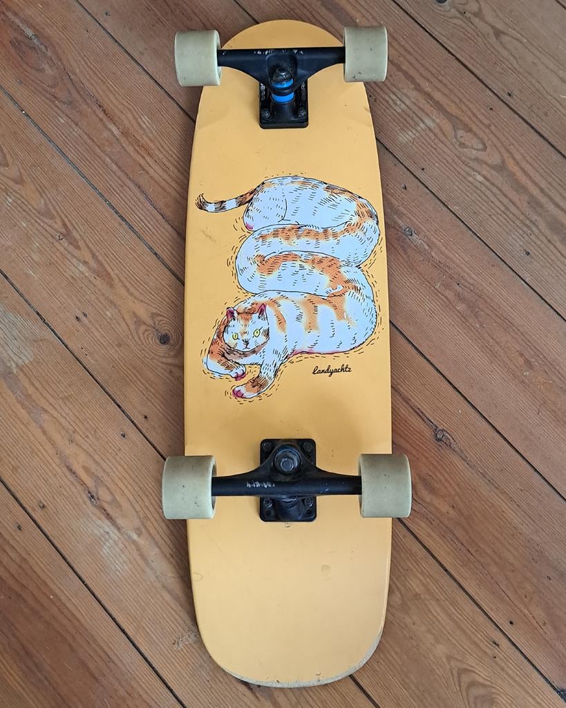 Landyachtz Tugboat (Chill Cat), Enlèvement, Utilisé, Skateboard, Longboard