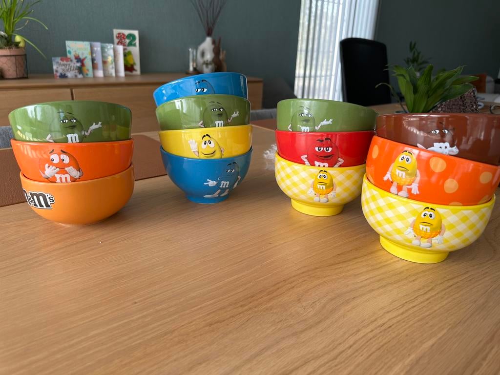 M&M’s kommetjes, Huis en Inrichting, Woonaccessoires | Schalen en Manden, Ophalen, Gebruikt