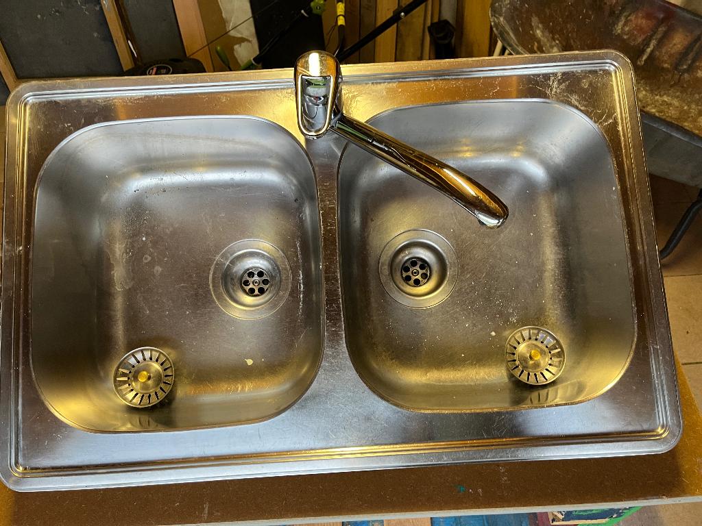 Évier inox, Maison & Meubles, Gris, Moins de 25 cm, Moins de 100 cm, Comme neuf