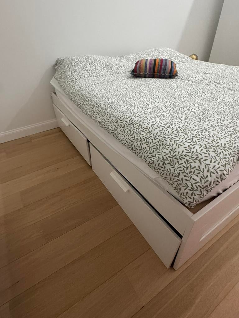 Bed + matras, Enlèvement, Utilisé, 180 cm, 200 cm