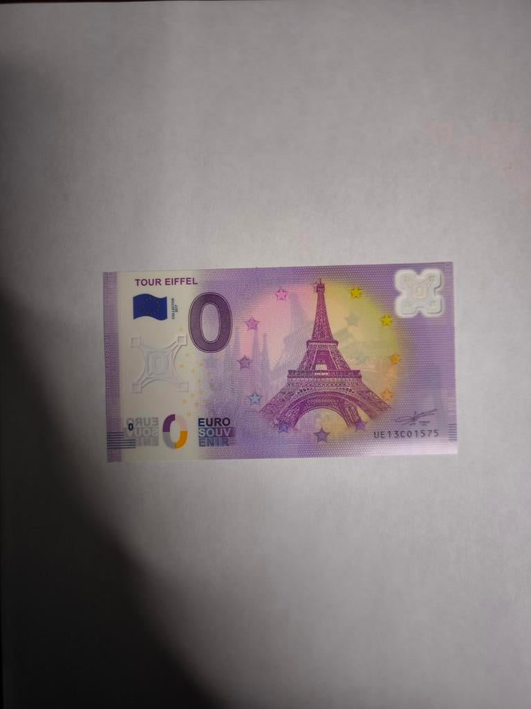 Billet 0 Euro Souvenir Tour Eiffel 2017 Collector Polymere, Postzegels en Munten, Bankbiljetten | Europa | Eurobiljetten, Ophalen of Verzenden