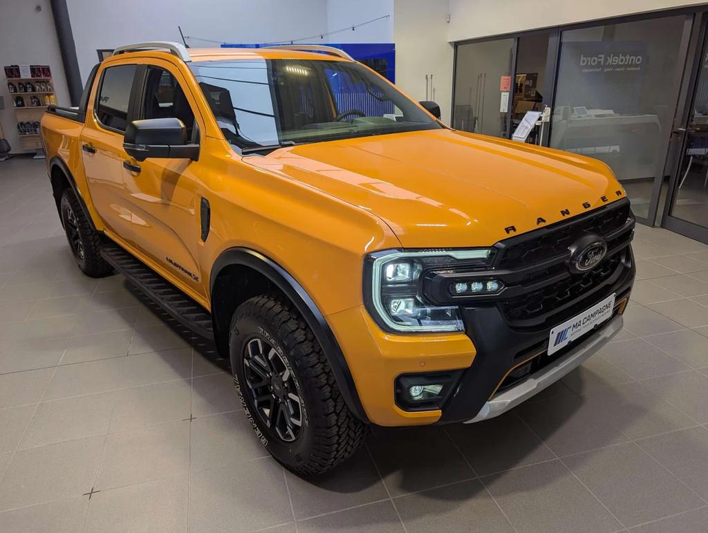 Ford Ranger DC Wildtrak X 2.0BiTurbo 205pk A10 automaat e-4W, Auto's, Automaat, 4 deurs, Gebruikt, Zwart