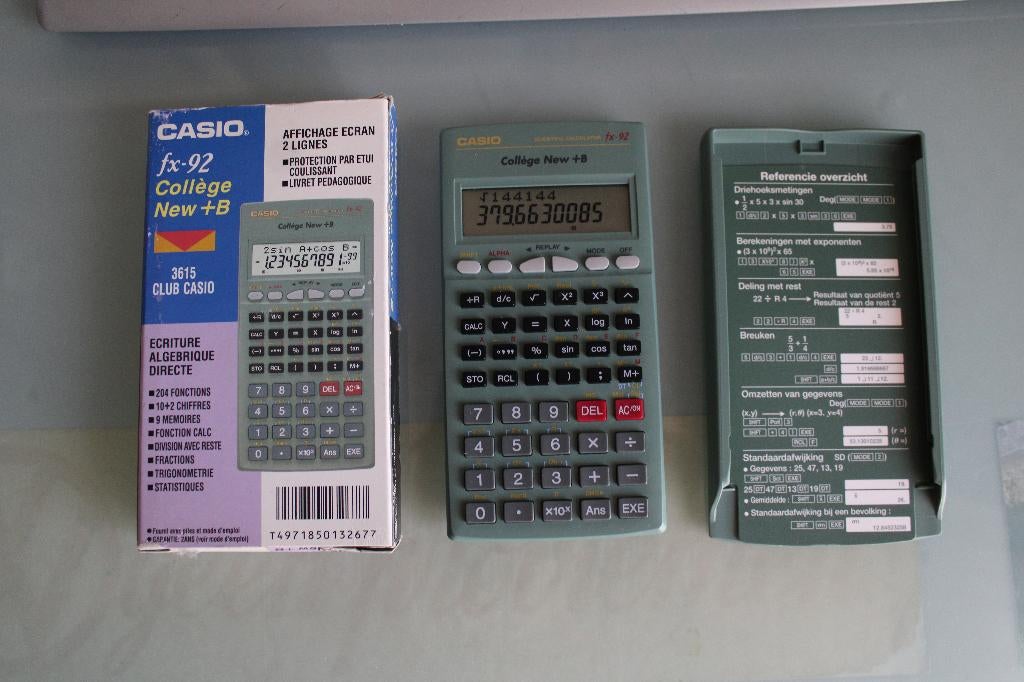 Calculatrice Casio FX-92 Collège New +B, Divers, Calculatrices, Enlèvement ou Envoi, Calculatrices graphique, Comme neuf