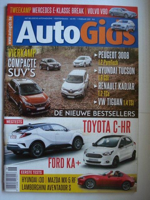 AutoGids 972 Toyota C-HR Lamborghini Aventador Mazda MX-5 RF, Verzenden, Gelezen, Algemeen