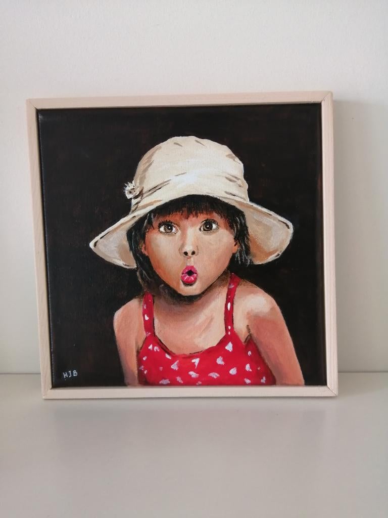 portret schilderijtje, Ophalen