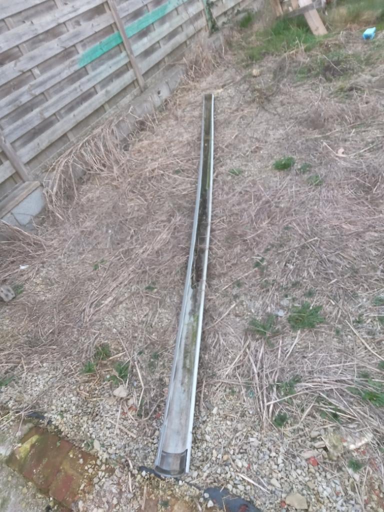 Dakgoot PVC, Doe-het-zelf en Bouw, Buizen en Afvoer, Ophalen, Gebruikt, 2 tot 4 meter, PVC