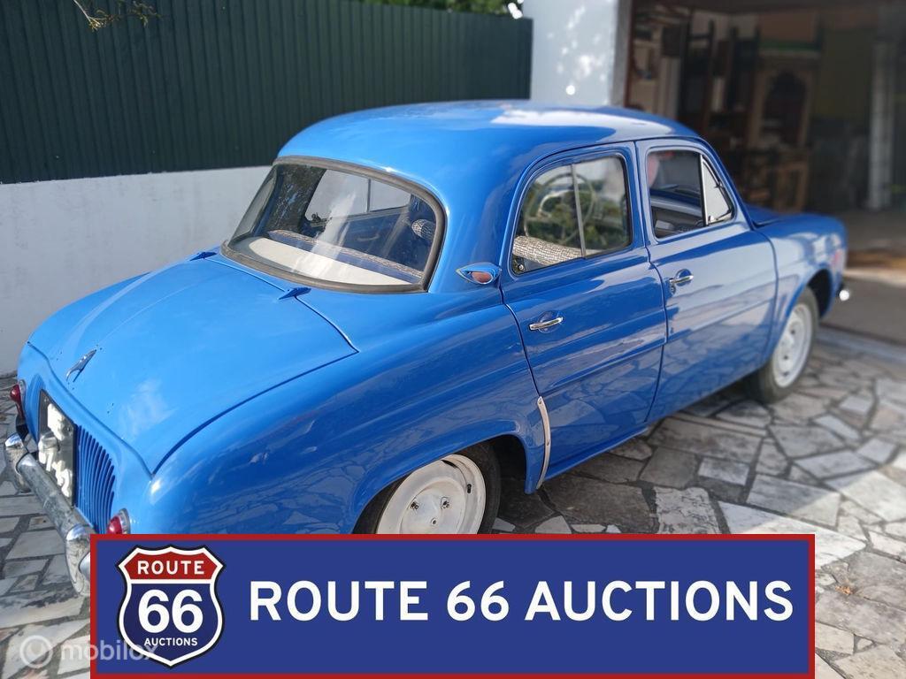 Renault Dauphine | 1960 | Route 66 Auctions, Renault, Zwart, Bedrijf, Handgeschakeld