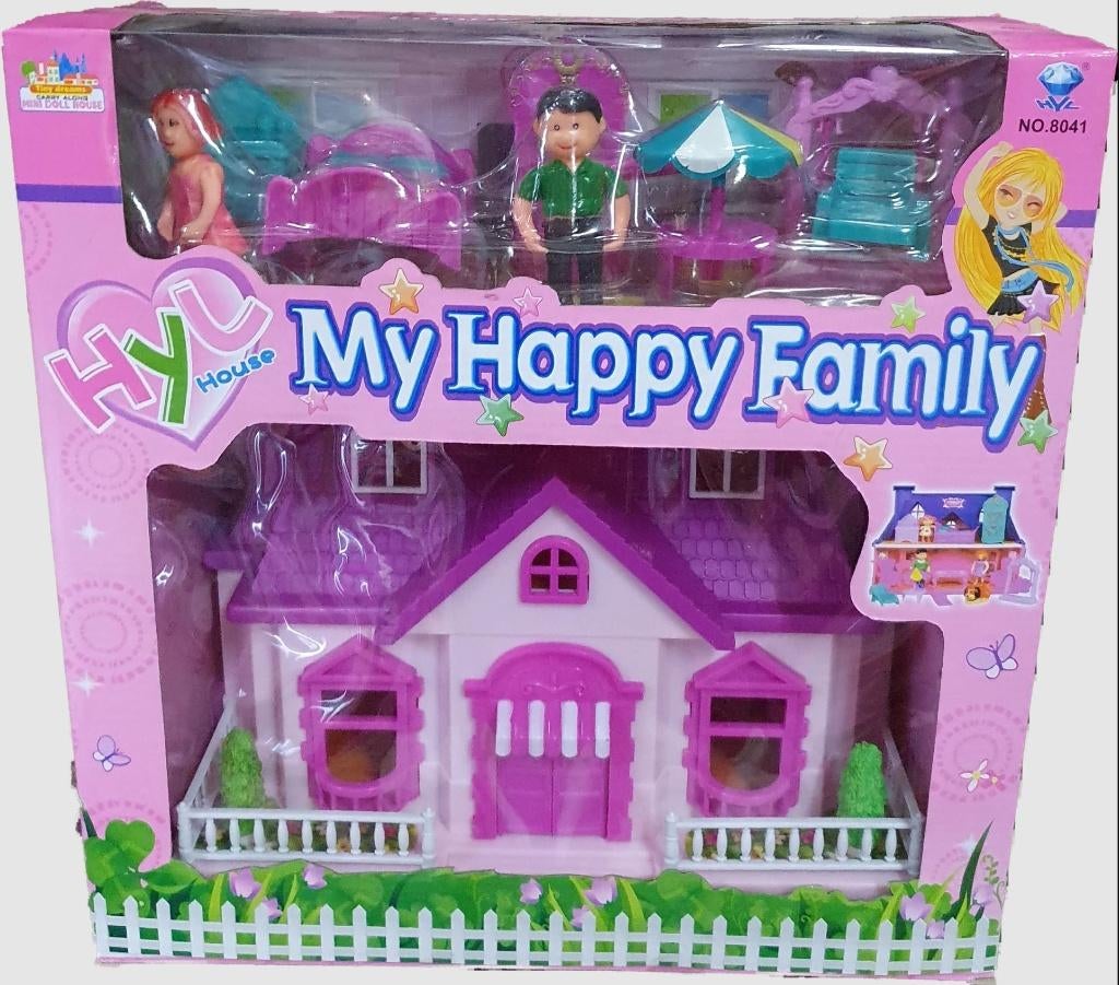 My Happy Family huisje, Kinderen en Baby's, Speelgoed | Poppenhuizen, Ophalen, Zo goed als nieuw, Poppenhuis