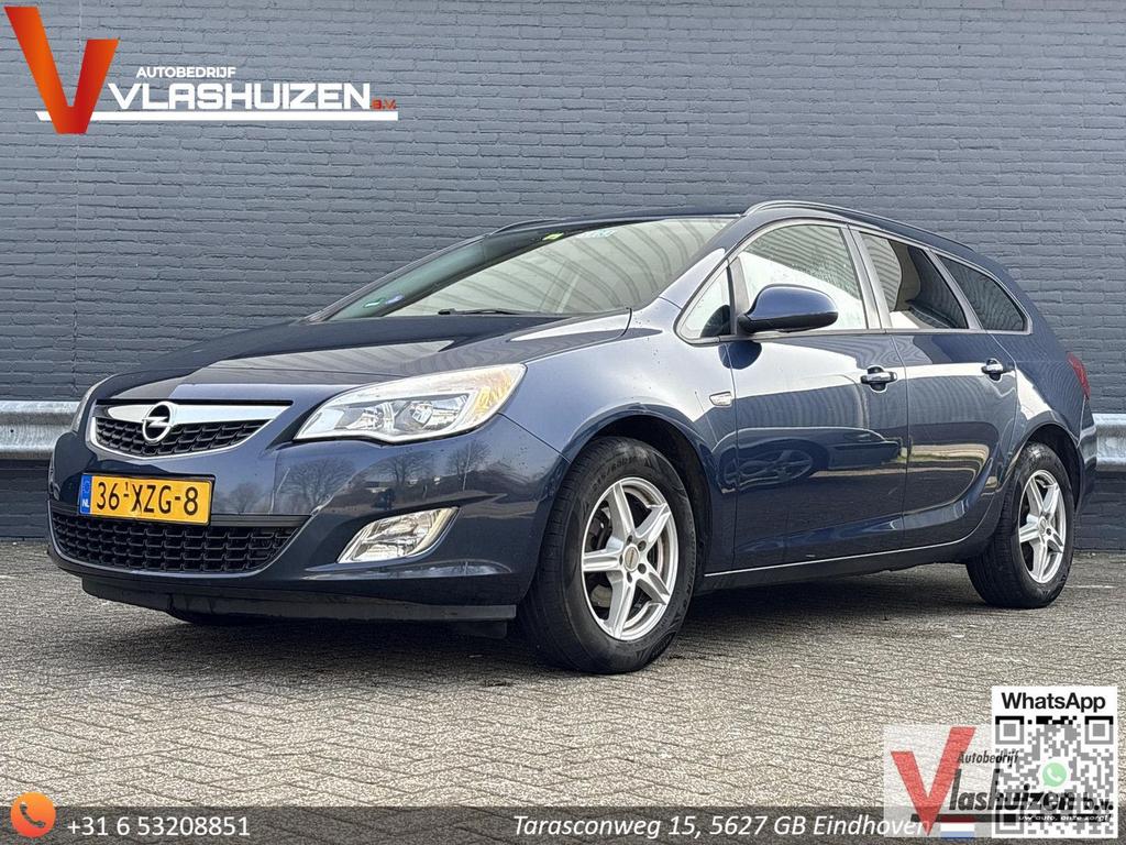 Opel Astra Sports Tourer 1.4 Turbo Edition | Airco | Cruise, Auto's, 144 g/km, Zwart, Blauw, Bedrijf
