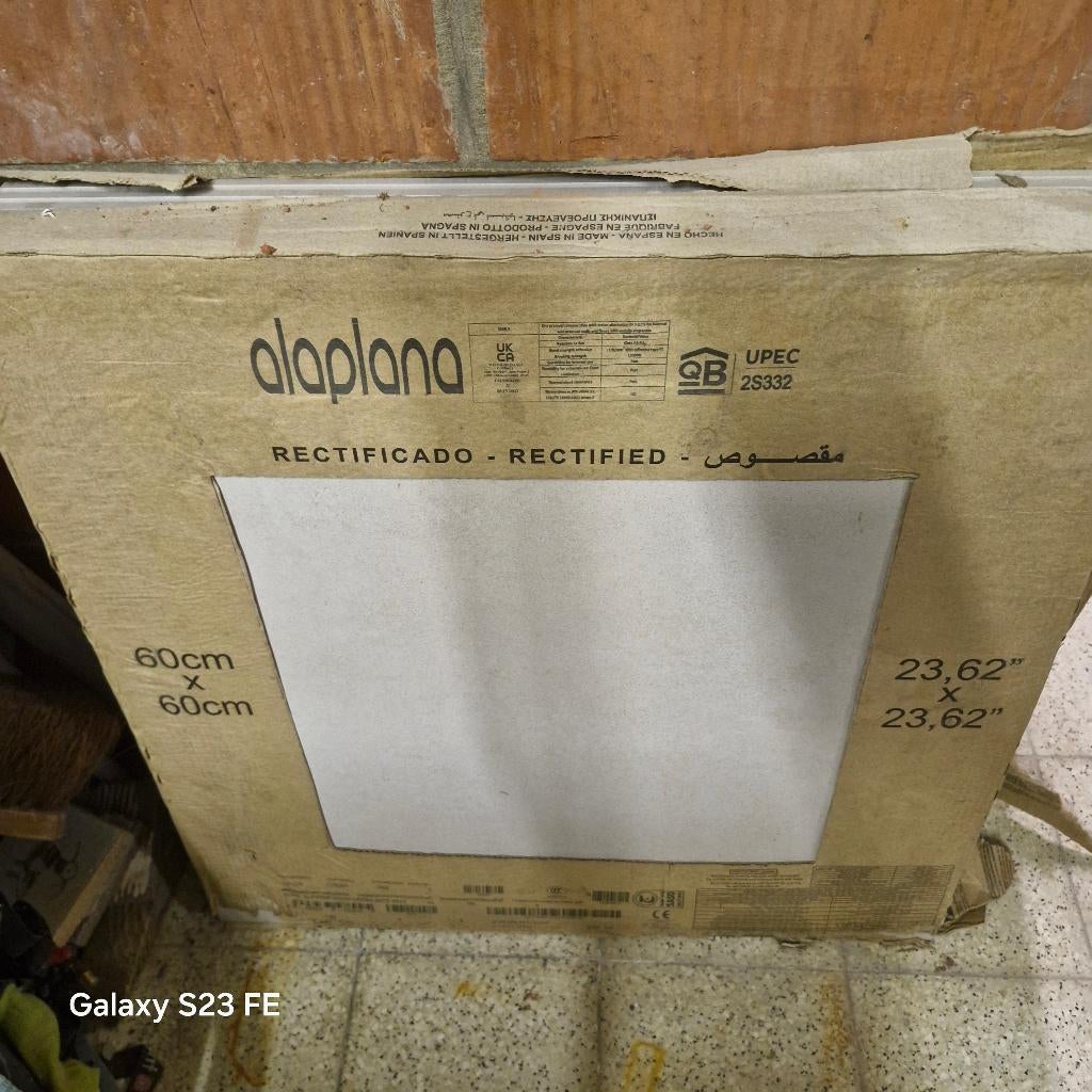 Carrelage 60x60 (11,52m²), Neuf, 60 cm ou plus, Carrelage de sol, Céramique