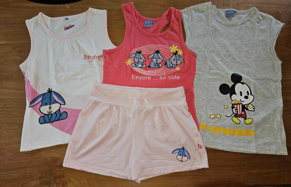 Ensemble 3 hauts + short CUTIES Disney 12 ans, Disney, Enlèvement ou Envoi, Ensemble, Comme neuf