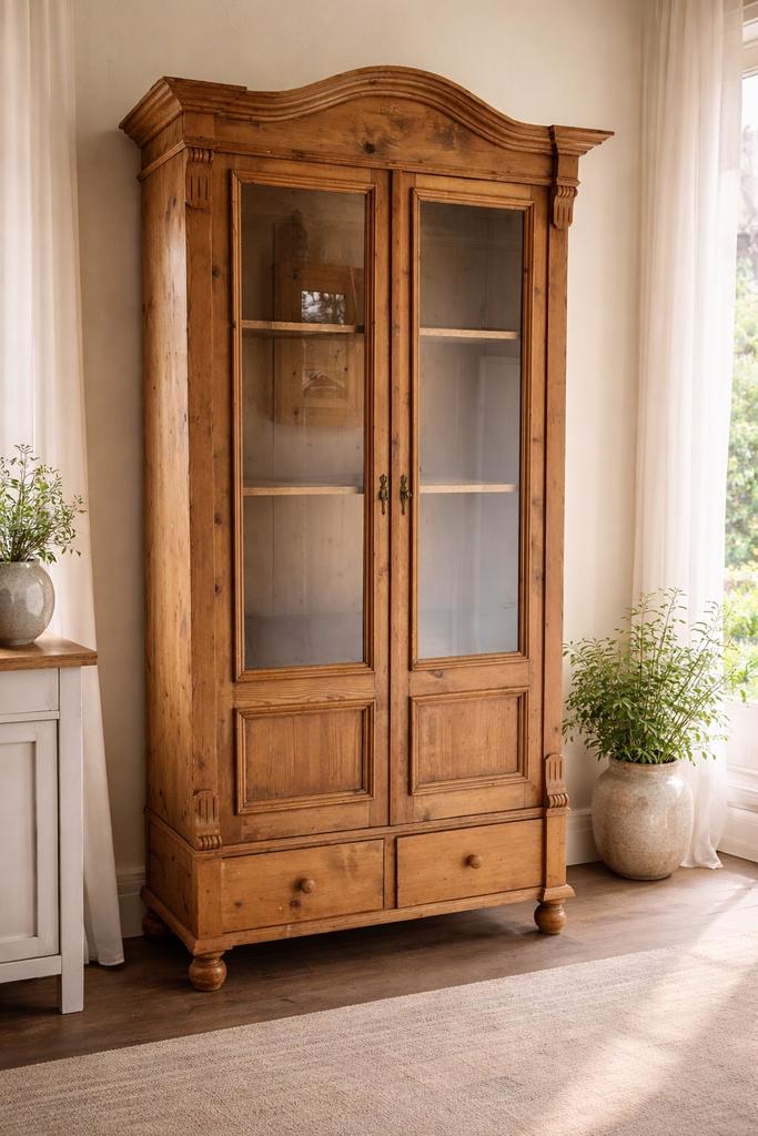 Schitterende buffetkast in echt “ Oud Grenen”….karaktervol, Enlèvement, Comme neuf