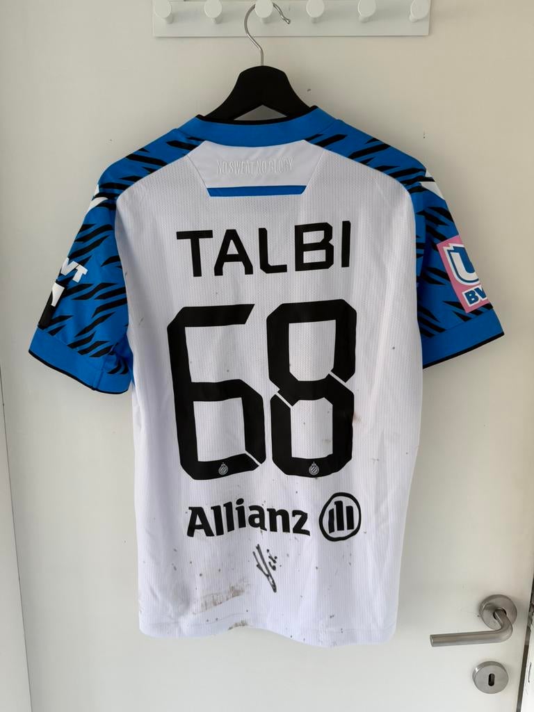 Matchworn Talbi Club Bruges, Enlèvement ou Envoi, Comme neuf, Maillot