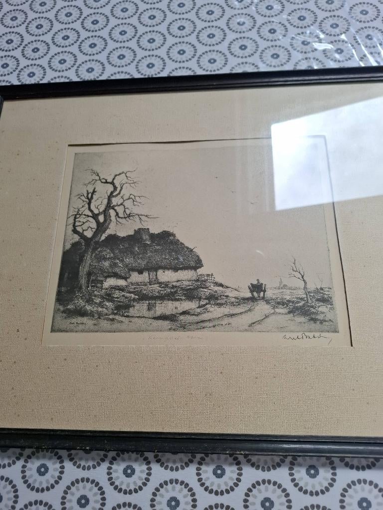 Ets, Antiek en Kunst, Ophalen, Ets