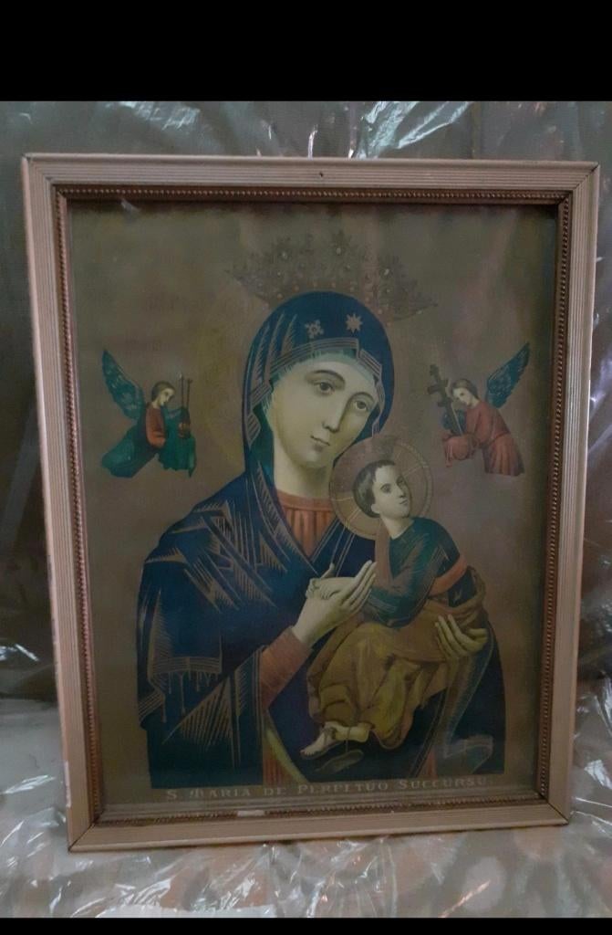 Icone Notre-Dame perpétuel bon secours, Antiquités & Art, Antiquités | Objets religieux, Enlèvement