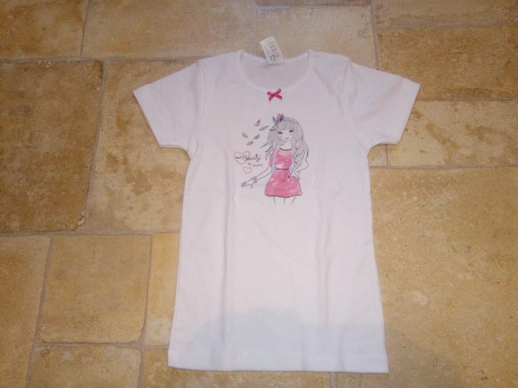 Verschillende t-shirts, korte mouwen, meisjes, 10 jaar, Enfants & Bébés, Vêtements enfant | Taille 140, Enlèvement ou Envoi, Utilisé