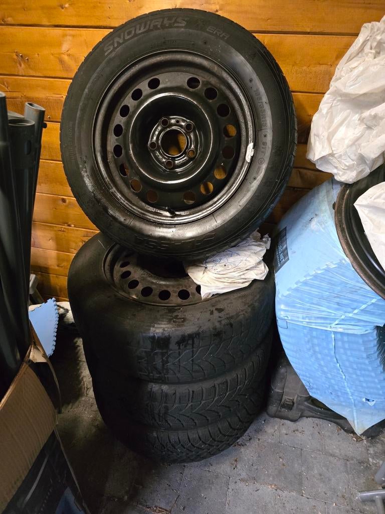 4X velgen met Banden van opel signum 2007, Ophalen, Gebruikt, 15 inch, Velg(en)