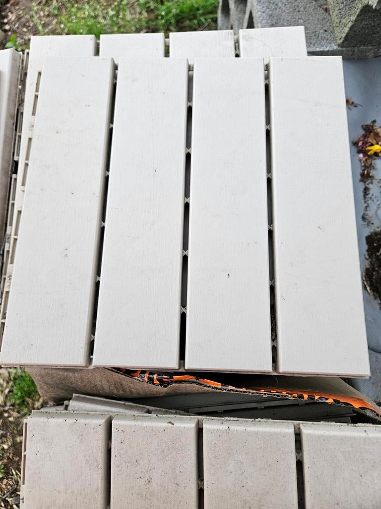 Balkon tegels kunsstof, Ophalen