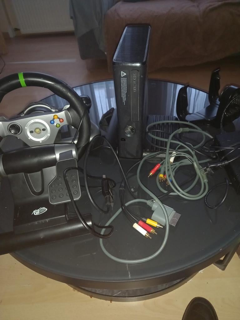 xbox 360 avec volant sans manette