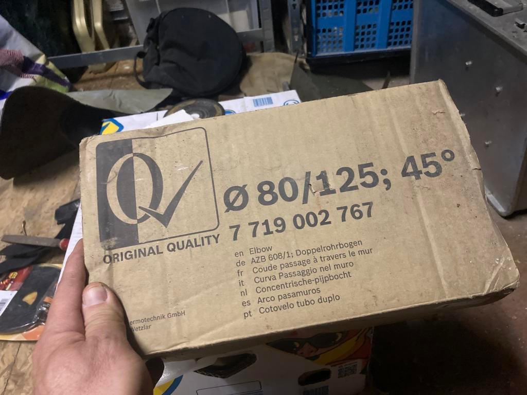 Bochten rookgasafvoer bosch, Bricolage & Construction, Chauffe-eau & Boilers, Enlèvement, Neuf