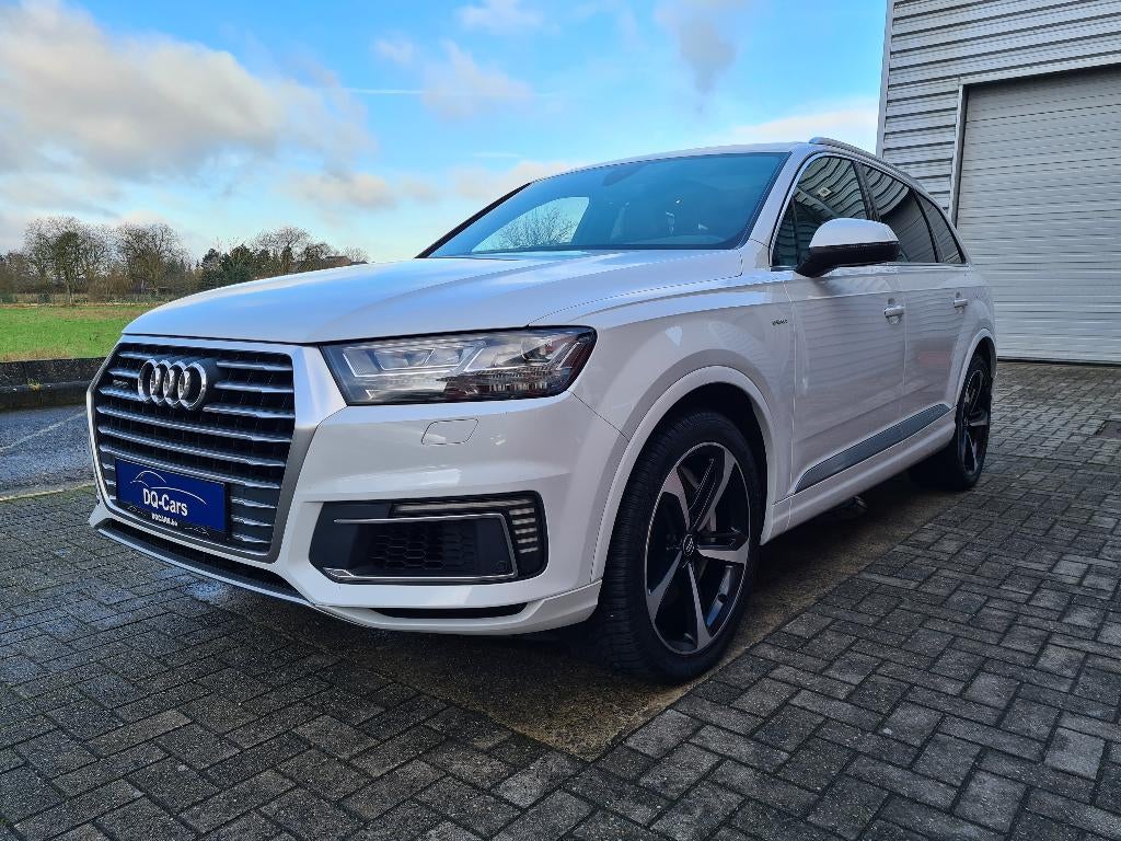 Audi Q7 E-Tron Quattro - PHEV Hybride / Diesel, Auto's, Audi, Automaat, Euro 6, Wit, Leder