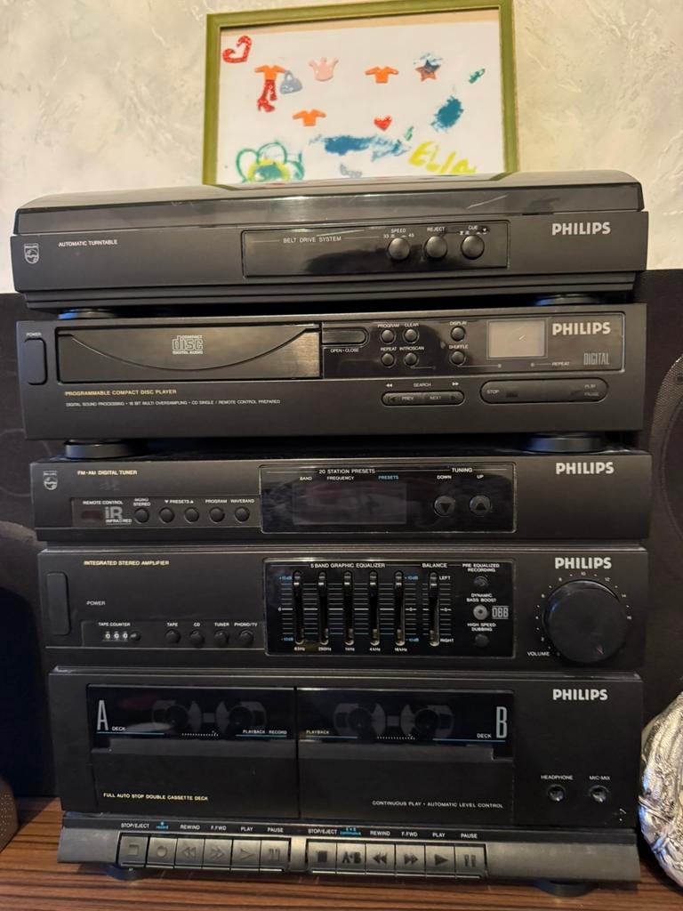 Philips Hifi toren uit jaren 90, Ophalen, Zo goed als nieuw, Philips