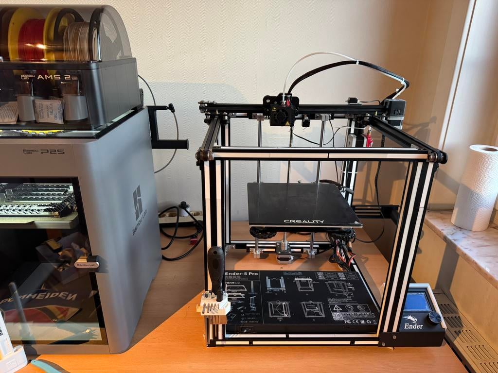 Ender 5 PRO + upgrades en reserve materialen, Computers en Software, Ophalen, Zo goed als nieuw