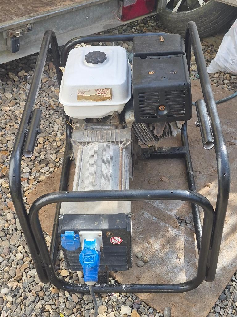 6.5kva generatorset, Doe-het-zelf en Bouw, Aggregaten, Ophalen, Gebruikt, 5 tot 10 kVA, Benzine