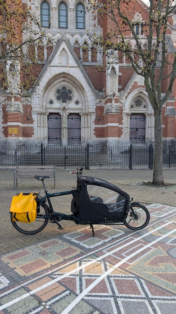 Larry vs Harry e bullitt bakfiets EP8 (Gates Belt/Di2), Fietsen en Brommers, Gebruikt, Huif, 2 kinderen, Ophalen