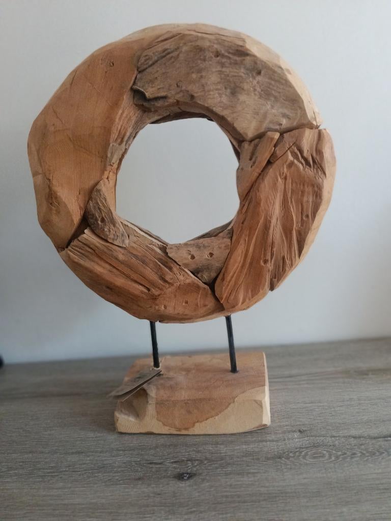 Houten decoratie, Huis en Inrichting, Woonaccessoires | Kransen, Ophalen of Verzenden