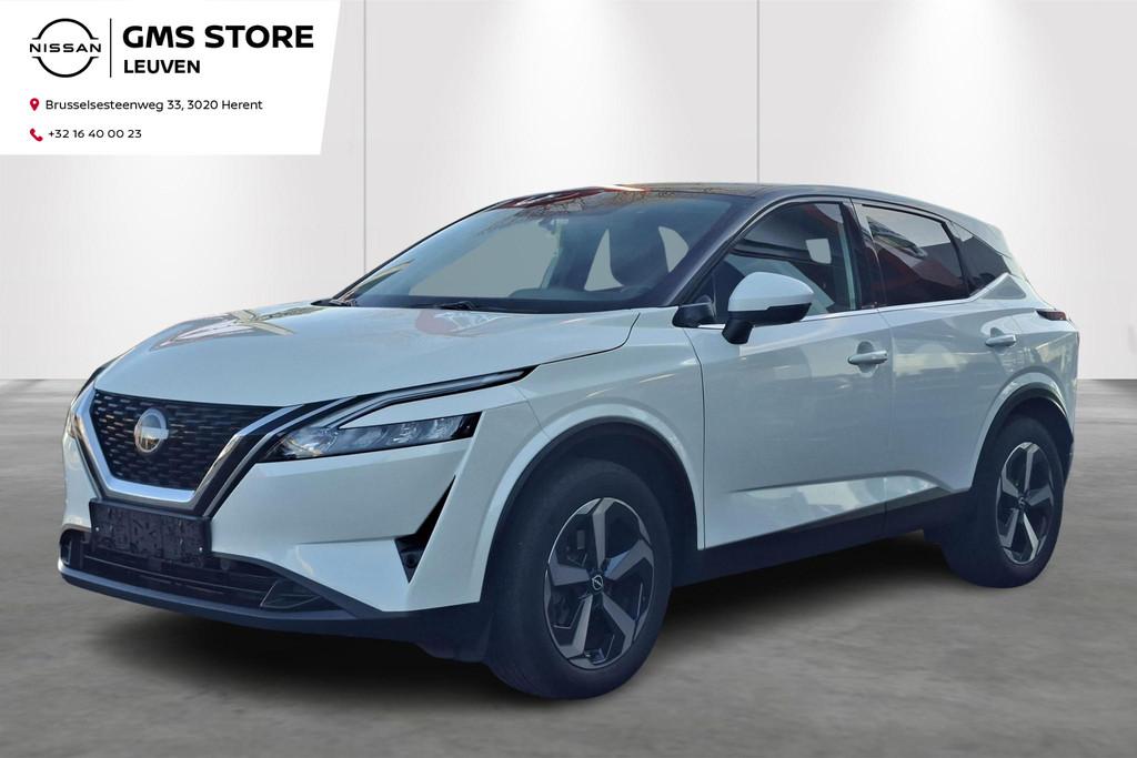 Nissan Qashqai N-Connecta-Aut-360Cam-Carplay-Gps-Airco, Auto's, Stof, 4 cilinders, Wit, 5 zetels