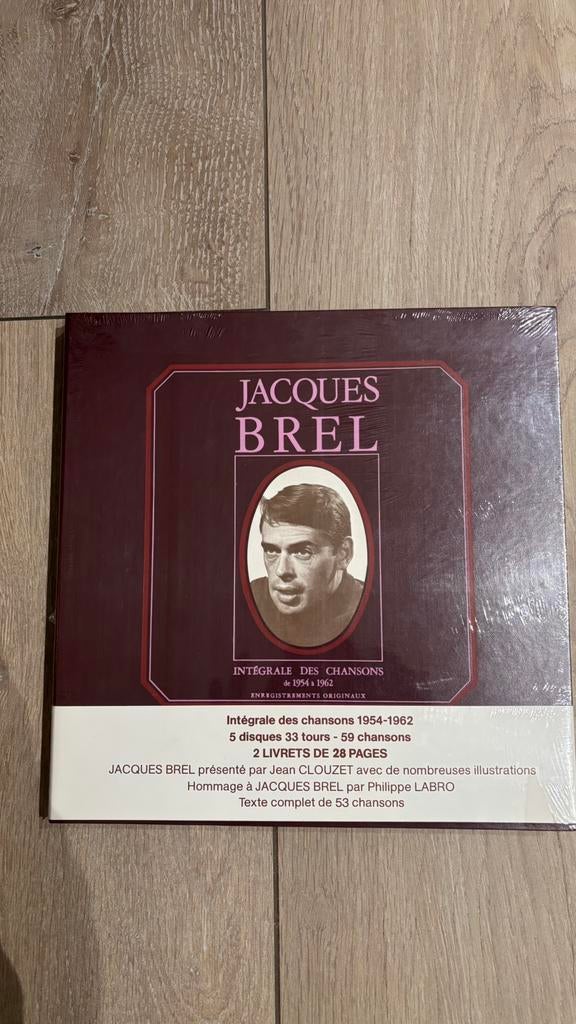 Jacques Brel 5x vinylplaten (nieuw in verpakking!), Cd's en Dvd's, Cd's | Franstalig, Ophalen, Nieuw in verpakking