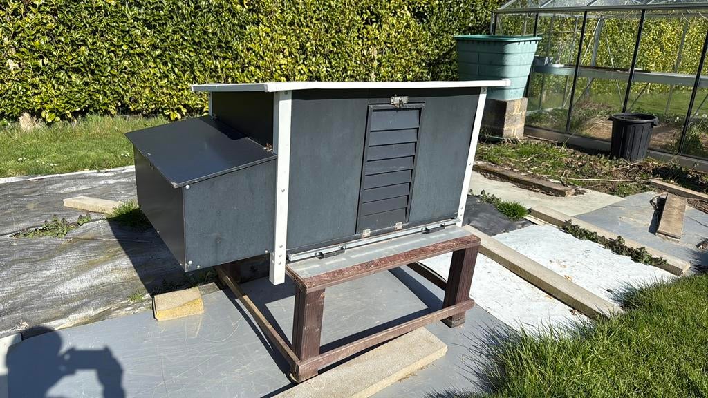 Poulailler métallique facile à laver, Enlèvement, Comme neuf, Poulailler