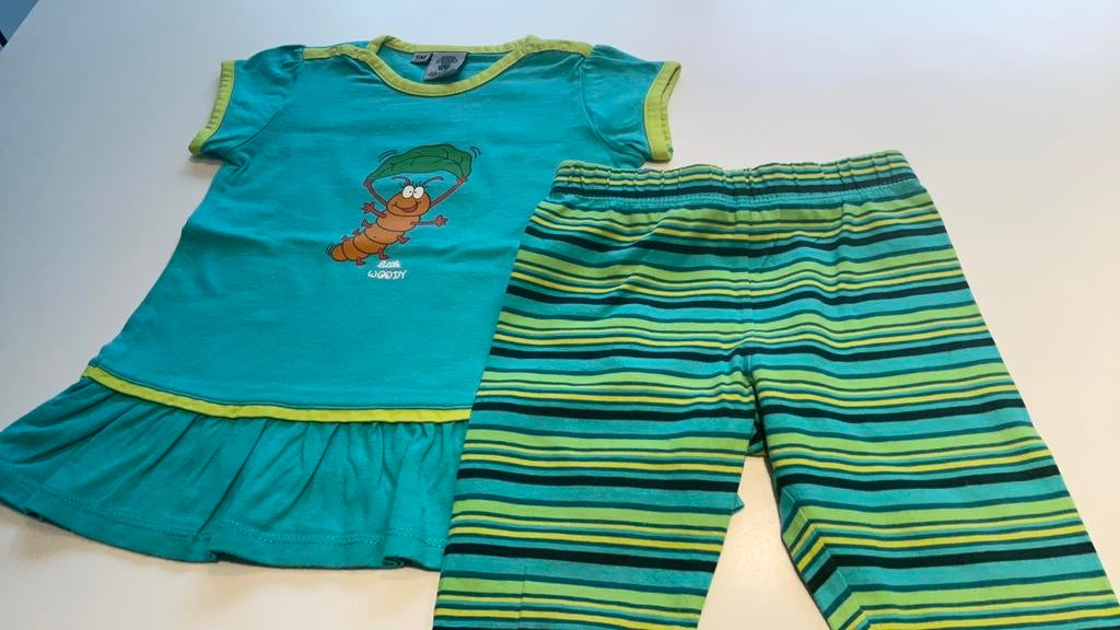 Woody slaapkleedje met broekje maat 9 maand weinig gedragen, Ophalen of Verzenden, Zo goed als nieuw, Meisje, Overige typen