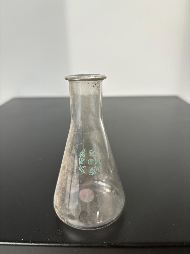Vintage Labo Apotheker Erlenmeyer Geblazen 10 cl jaren 30, Ophalen of Verzenden