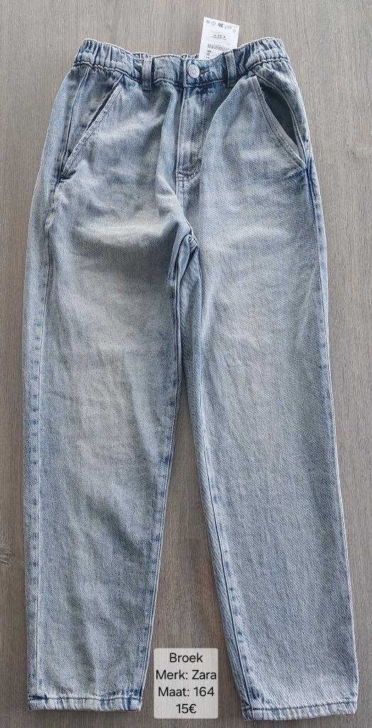 Jeans broek meisje: Zara maat 164 (NIEUW + LABEL), Kinderen en Baby's, Kinderkleding | Maat 164, Nieuw, Meisje, Broek, Ophalen of Verzenden
