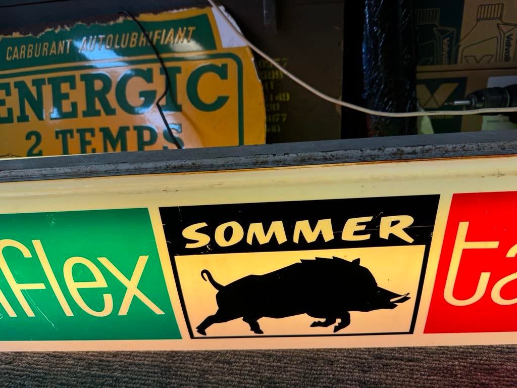 Boîte à lumière publicitaire Tapiflex, Enlèvement ou Envoi, Utilisé, Table lumineuse ou lampe (néon)