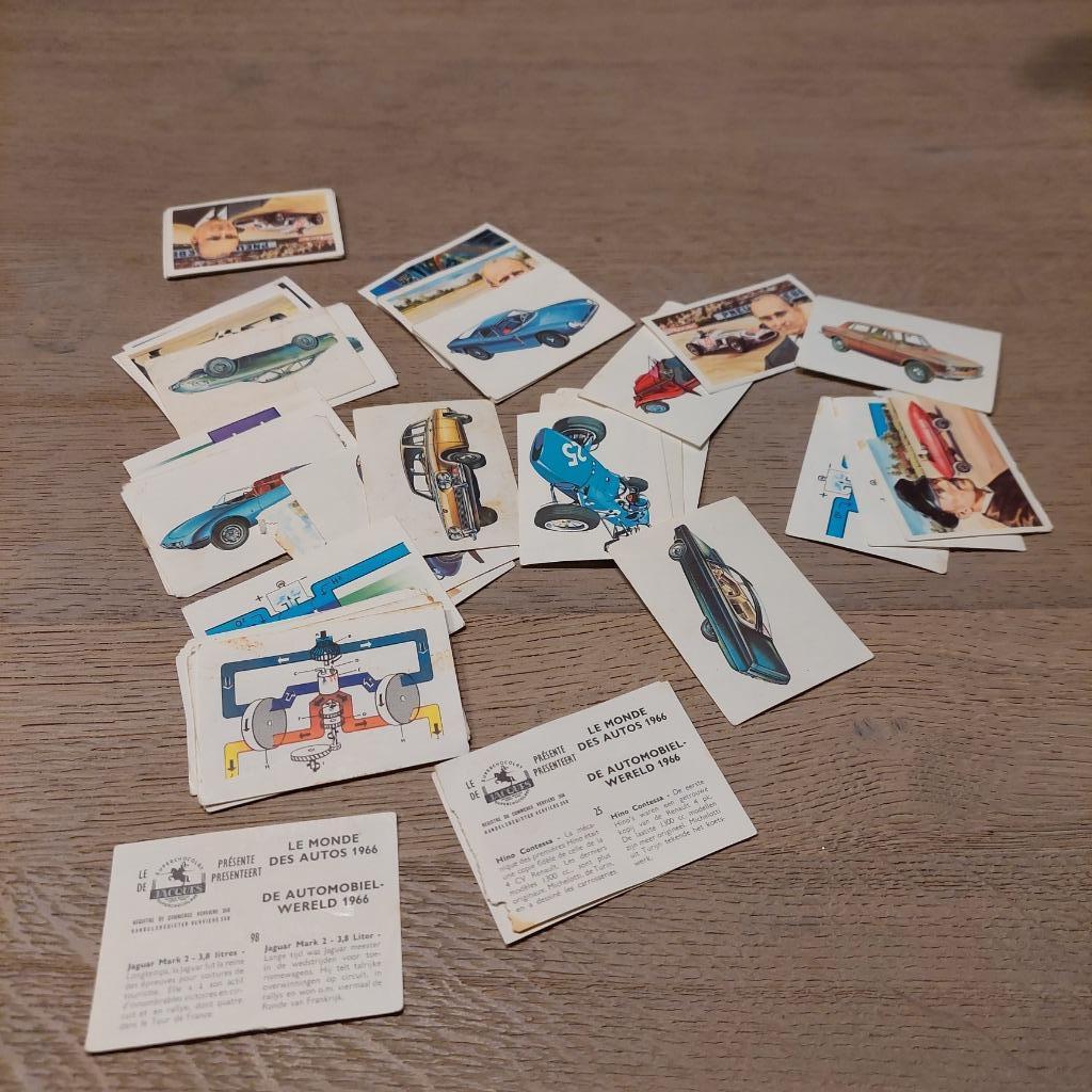 prentjes Jacques "De automobielwereld  1966", Ophalen of Verzenden, Gebruikt, Overige onderwerpen, Prent