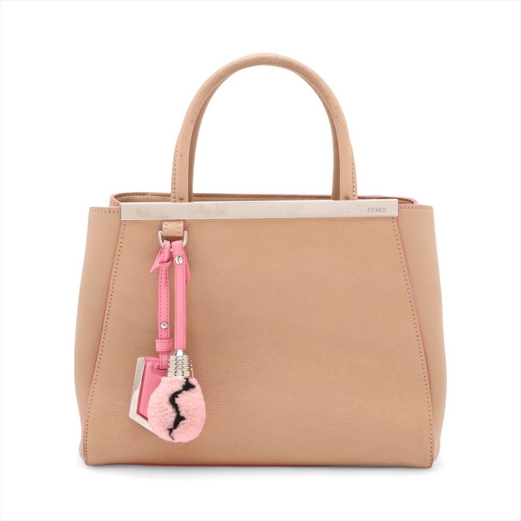 Fendi 2Jours handtas, Handtassen en Accessoires, Tassen | Damestassen, Verzenden, Gebruikt, Beige, Handtas