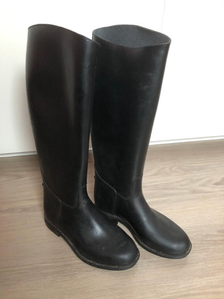 Hoge zwarte paardrijlaarzen maat 36, Dieren en Toebehoren, Ophalen, Gebruikt, Schoeisel