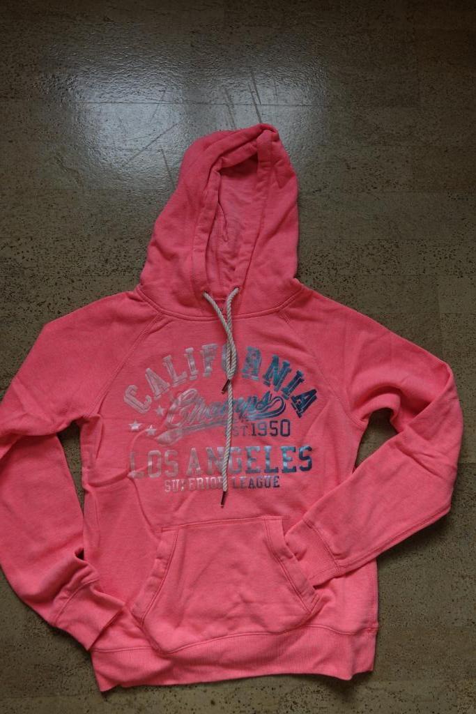 Clockhouse fluo roze sweater hoodie maat XS, Enlèvement ou Envoi, Rose, Taille 34 (XS) ou plus petite, Porté