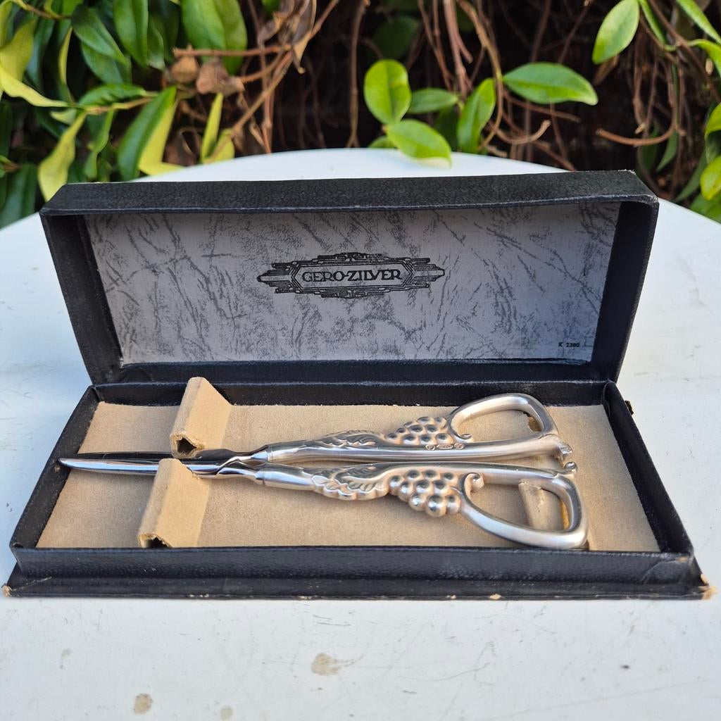 Ciseaux à raisins, Gero-Silver, F GERO 90, vintage, argentés, Enlèvement ou Envoi